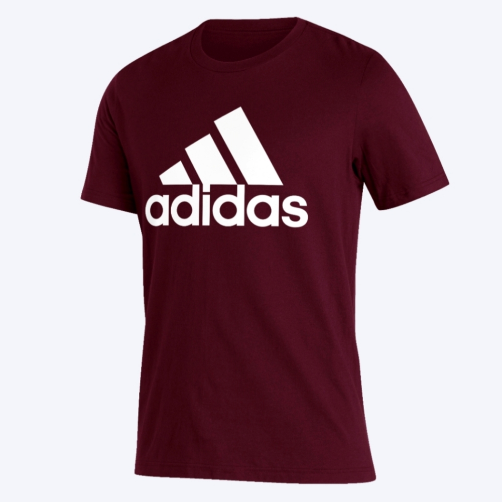 adidas Short Sleeve Sport T-Shirt - Maroon
